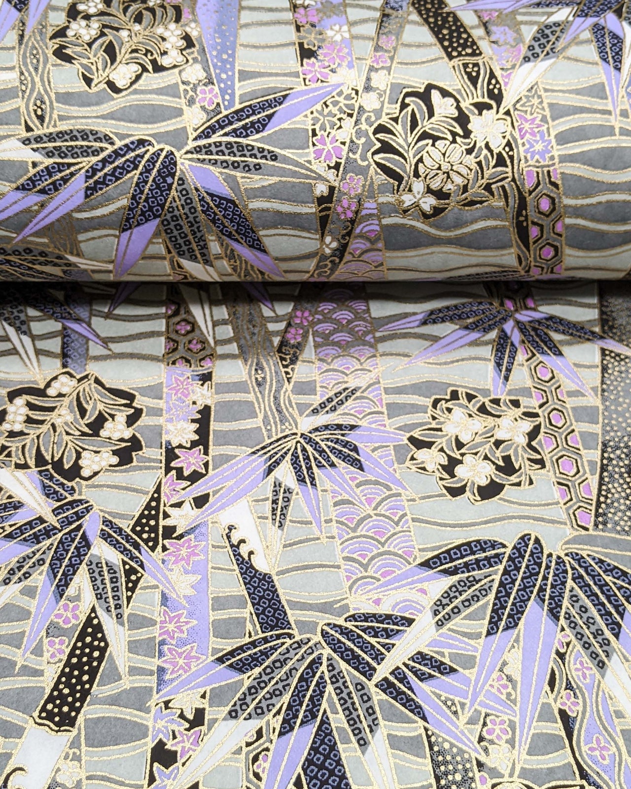 0431 Purple & Gray Bamboo