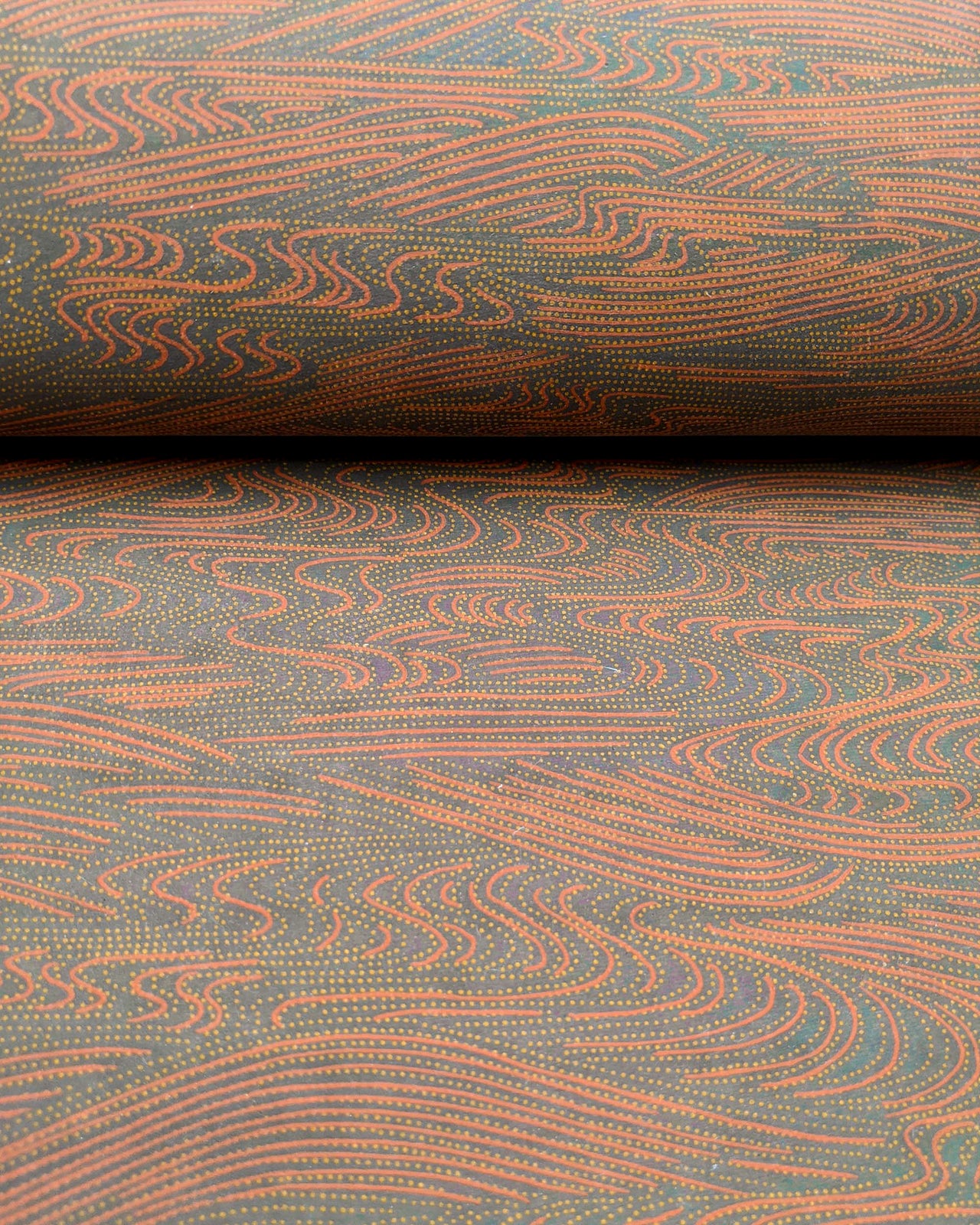 0471 Orange Ripples on Gray