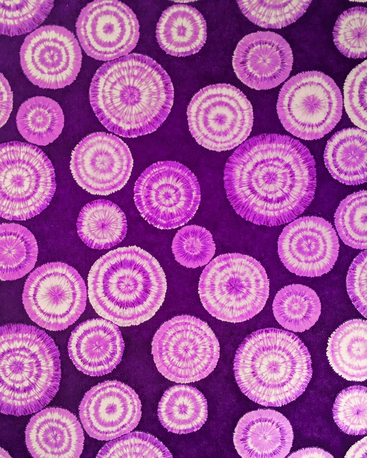 0509 Purple & White Circle Bursts