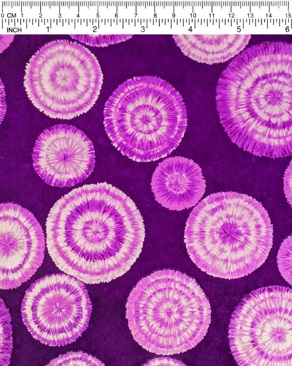 0509 Purple & White Circle Bursts