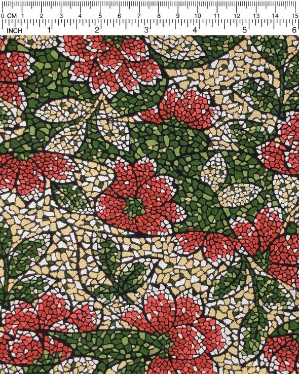 0661 Dark Mosaic Flowers