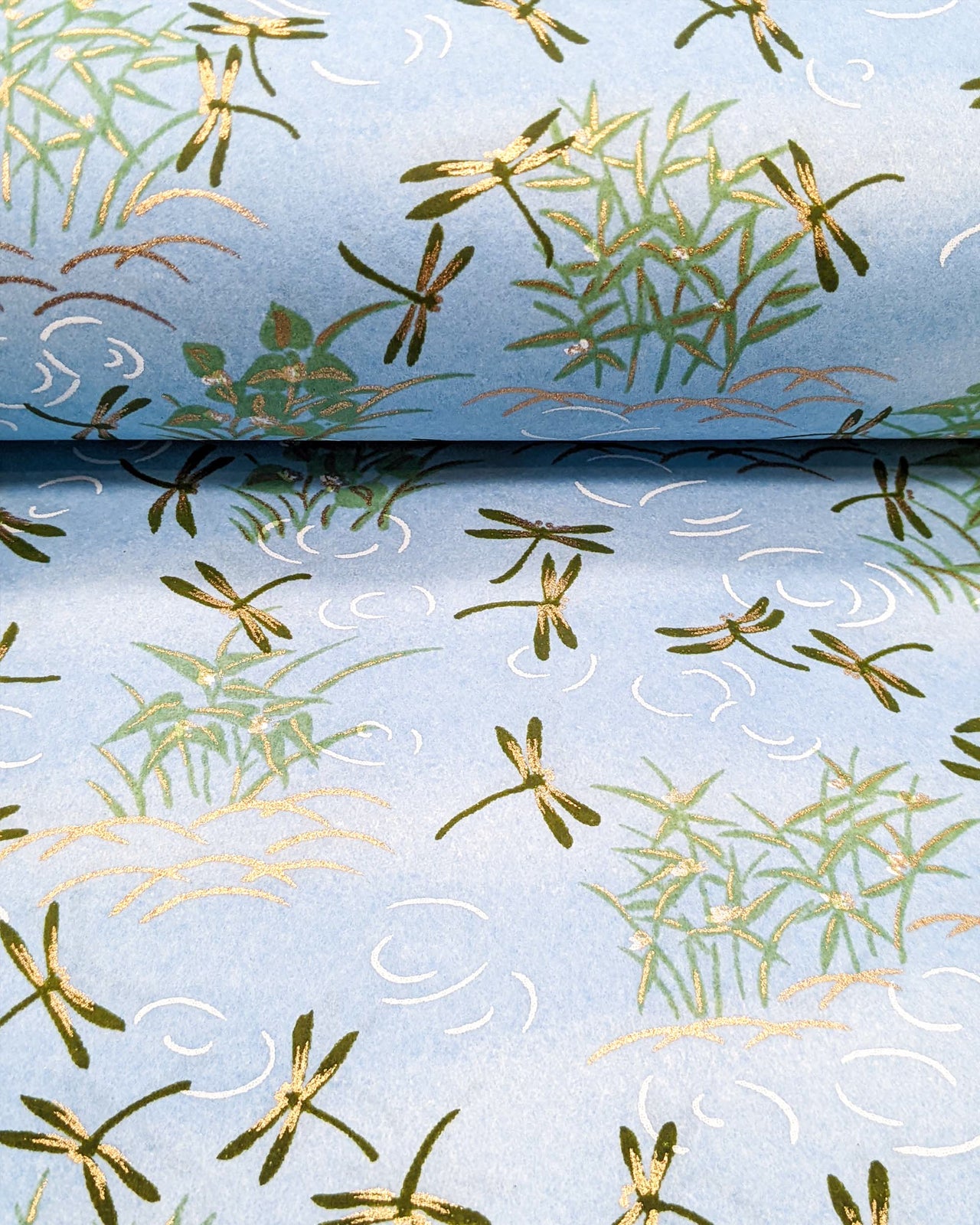0703 Dragonflies on Blue
