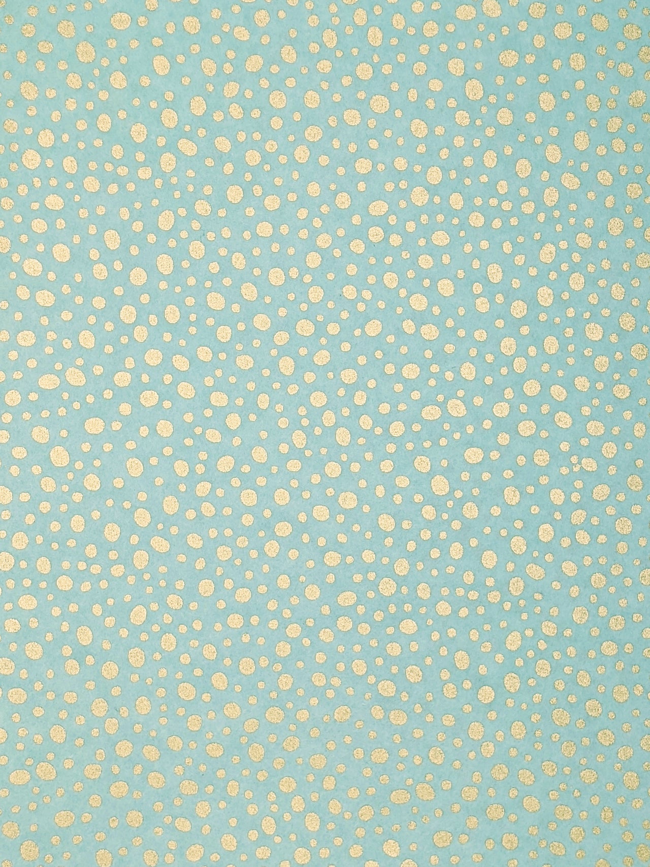 0842 Gold Dots on Turquoise