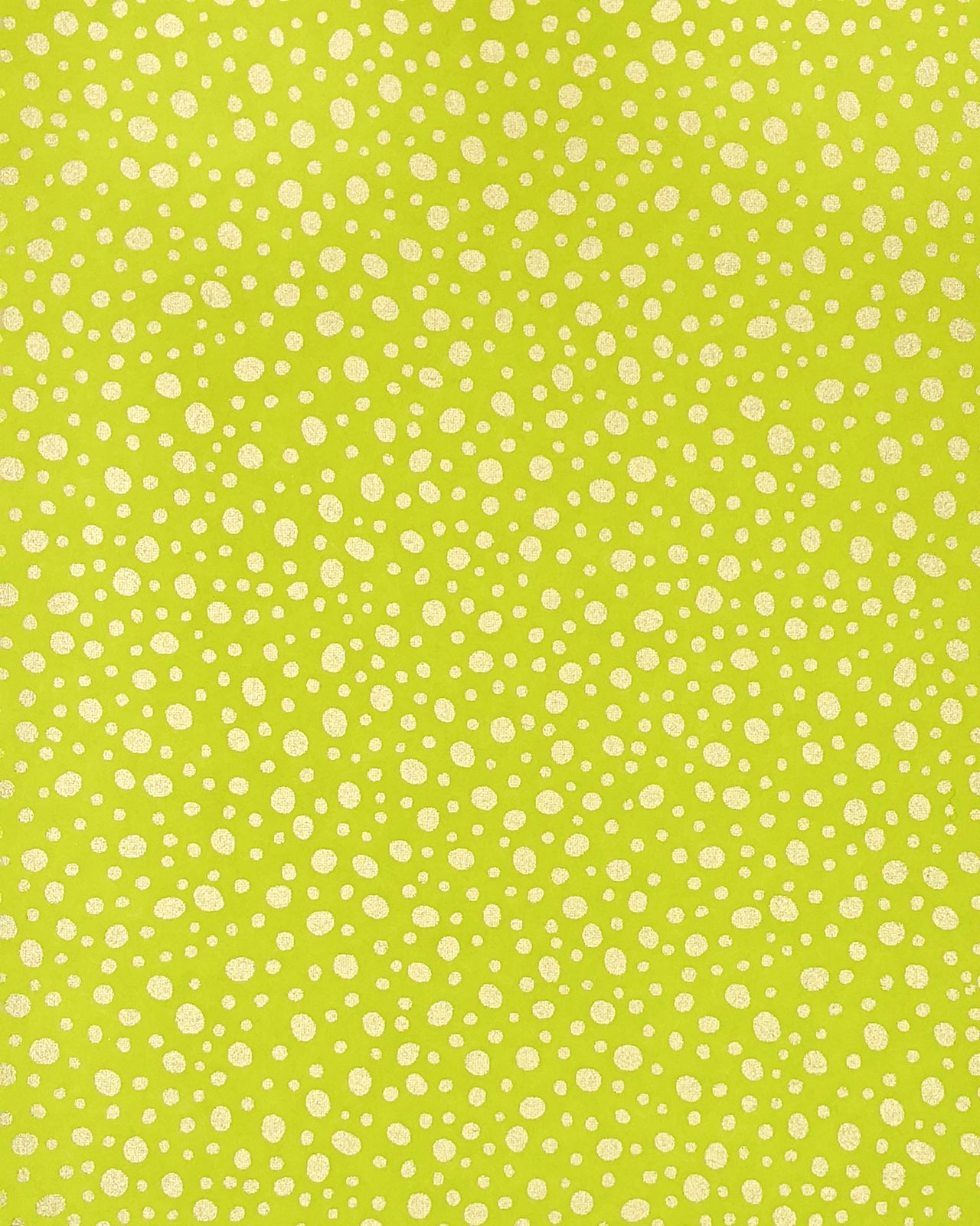 0845 Gold Dots on Yellow Green