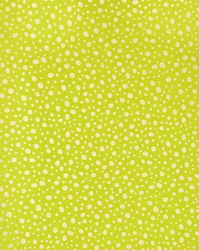 0845 Gold Dots on Yellow Green