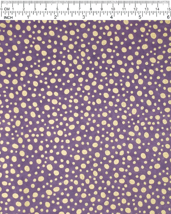 0846 Gold Dots on Purple