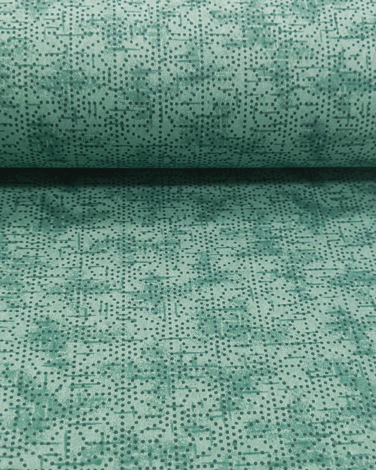 0925 Dotted Green "Asanoha" Design
