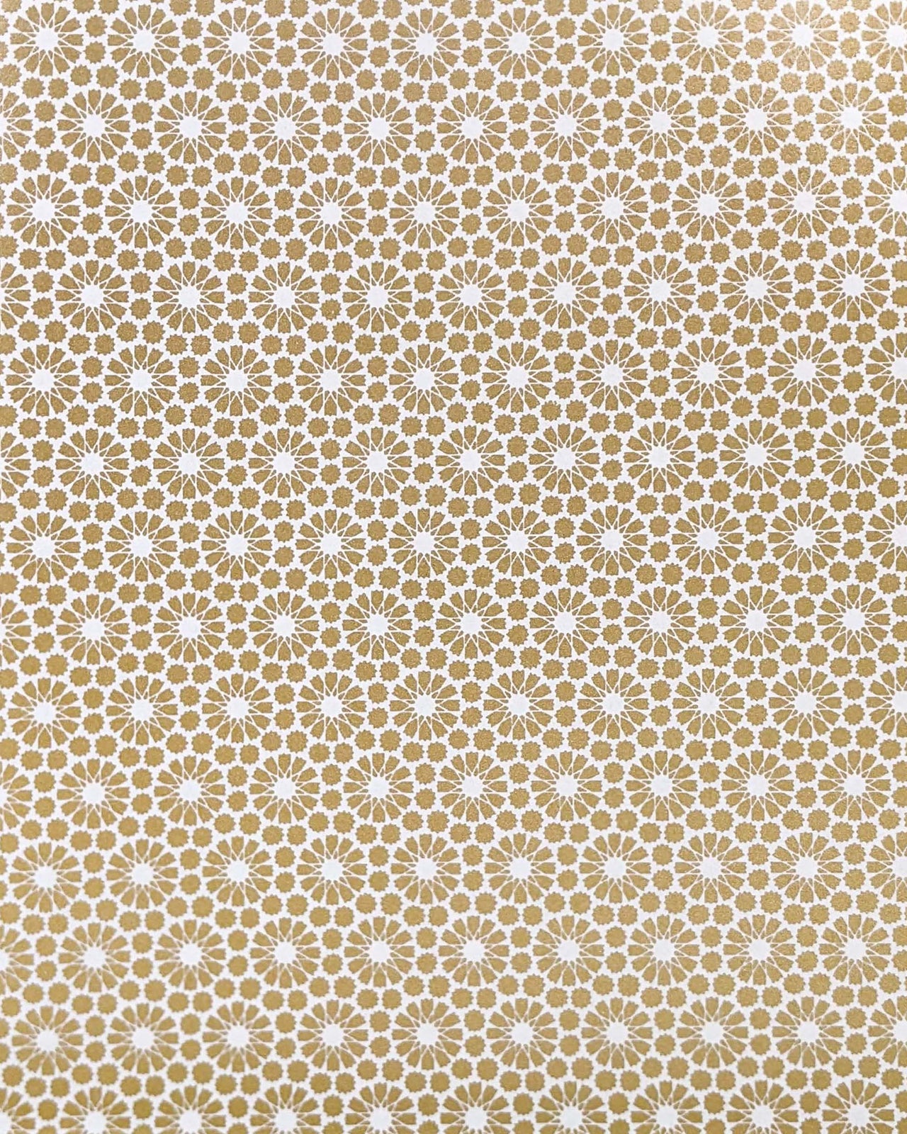 0951 Gold Geometric Circles on White