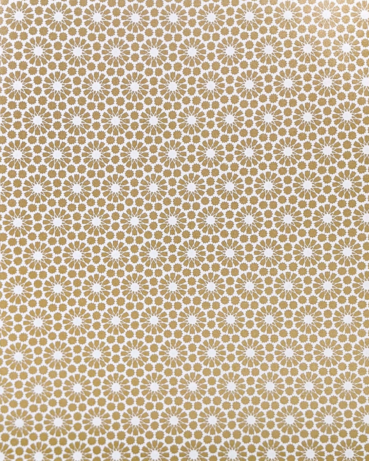 0951 Gold Geometric Circles on White