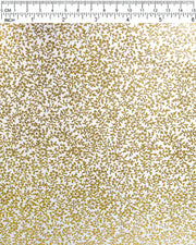 Japanese chiyogami paper featuring a metallic gold floral motif on a white background.