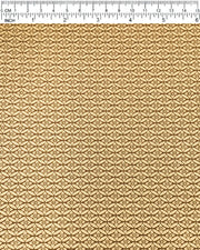 Japanese chiyogami paper featuring a metallic gold oval shippo design with a floral motif in the center.