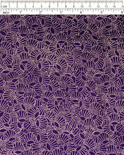 Japanese chiyogami paper featuring metallic gold dotted temari balls on a purple background.