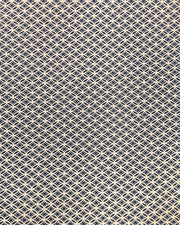 Japanese chiyogami paper featuring a traditional oval shippo pattern in metallic gold with four white dots in the center on a black background.